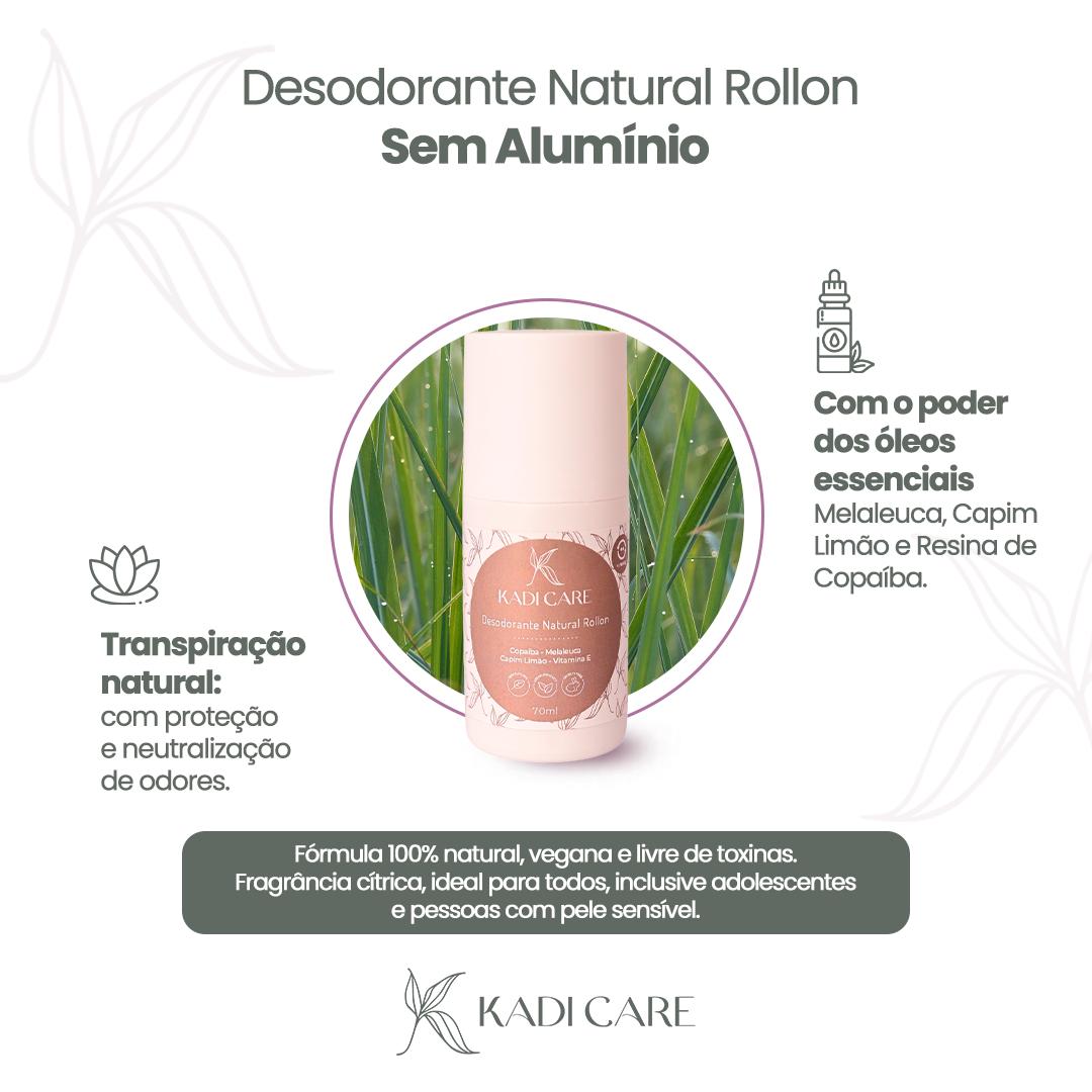 Kit Desodorantes Roll-on + Creme Kadi Care