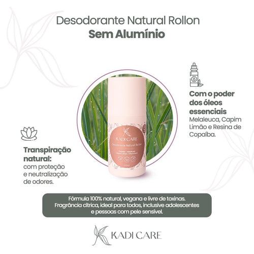 Kit Desodorantes Roll-on + Creme Kadi Care