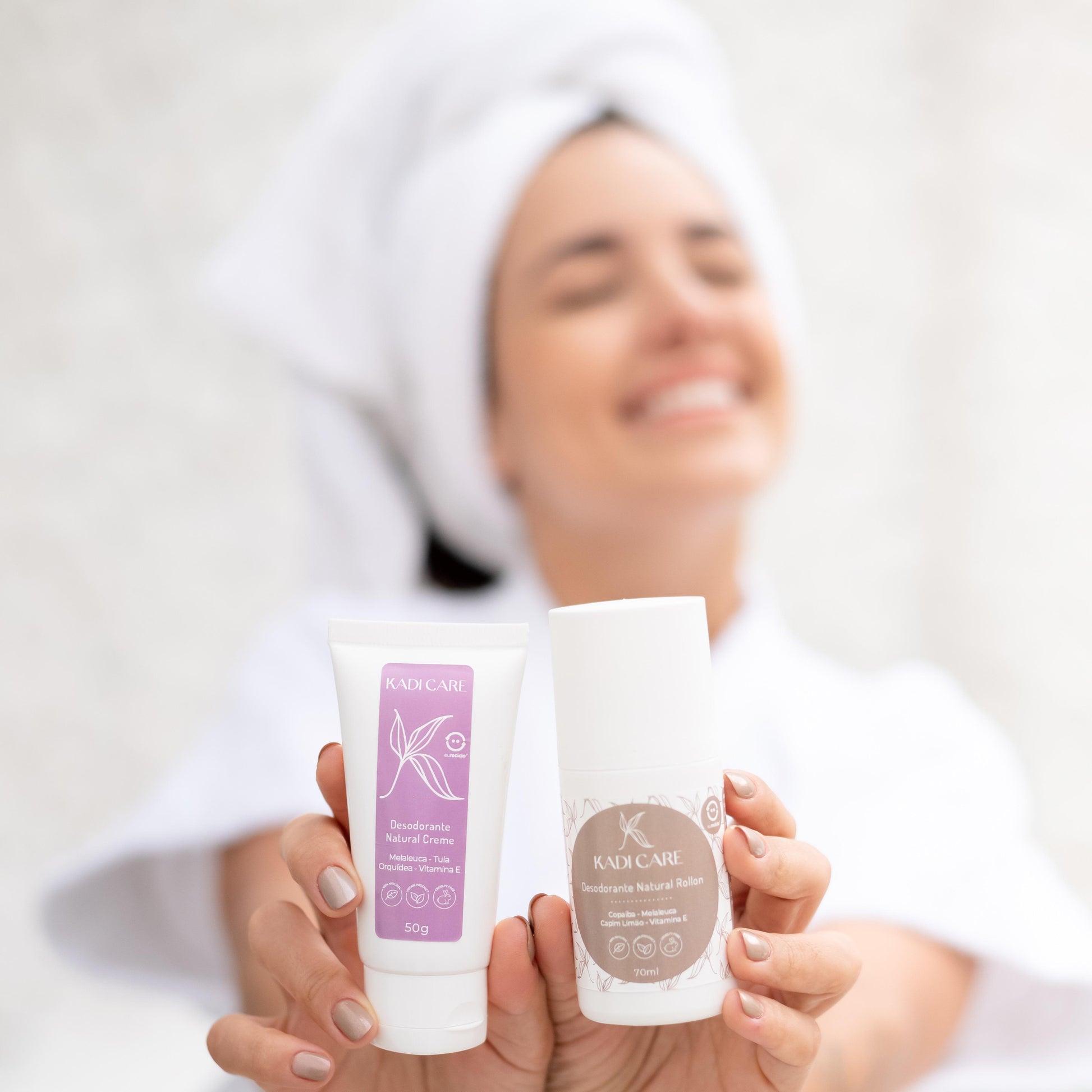 Kit Desodorantes Roll-on + Creme Kadi Care