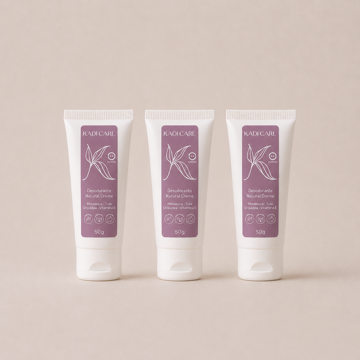 Kit Três Desodorante Creme