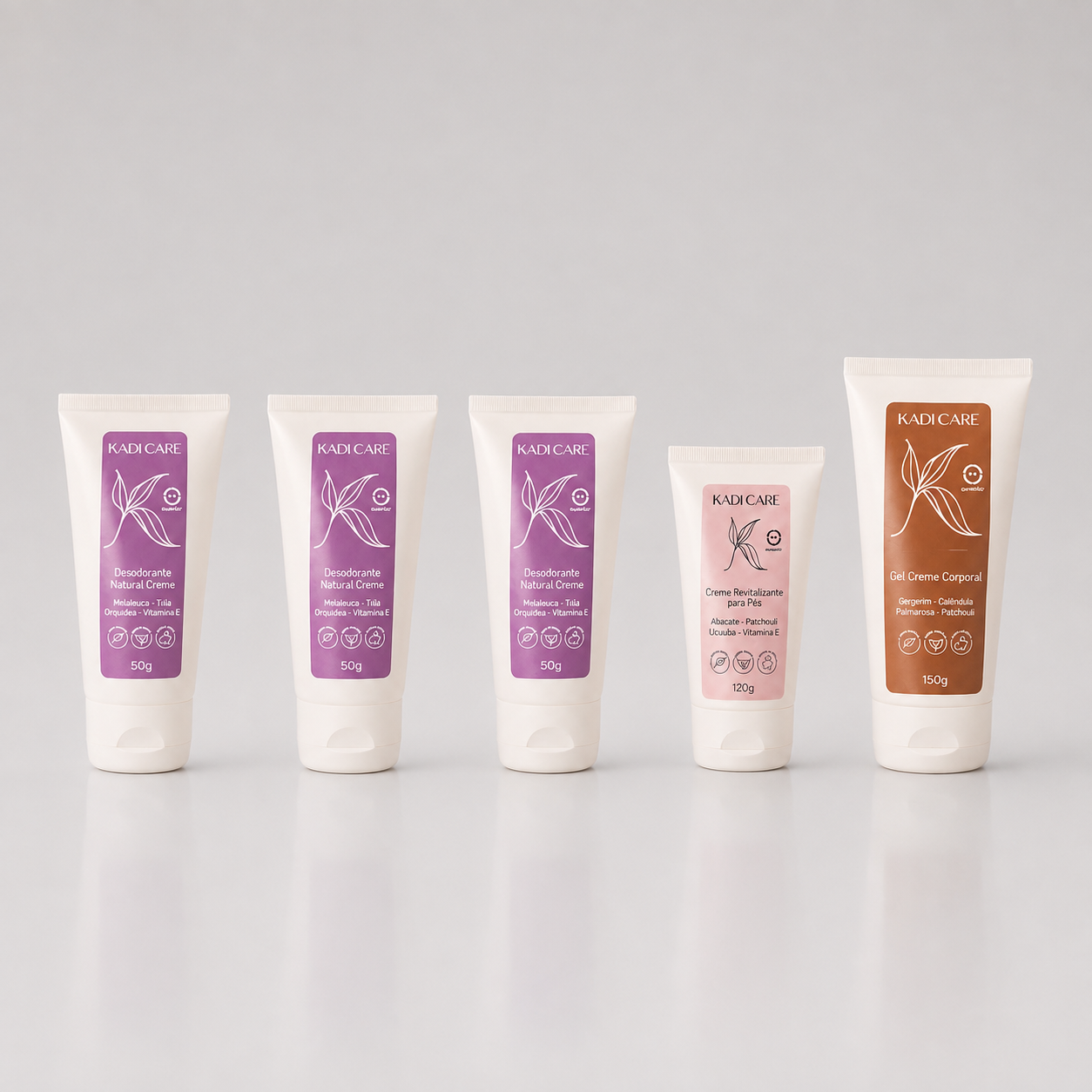Kit 3 Desodorante creme + Revitalizante de pés + Creme corporal